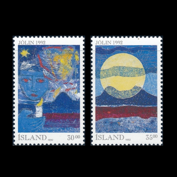 ICELAND(̽)-#760~1(2)-CHRISTMAS(ũ)-1991.11.9