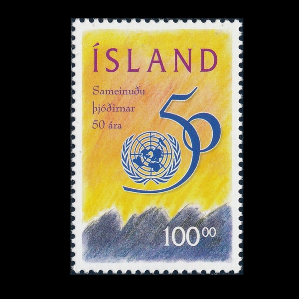 ICELAND(̽)-#813-100k-UN, 50TH ANNIV.( 50ֳ )-1995.11.8