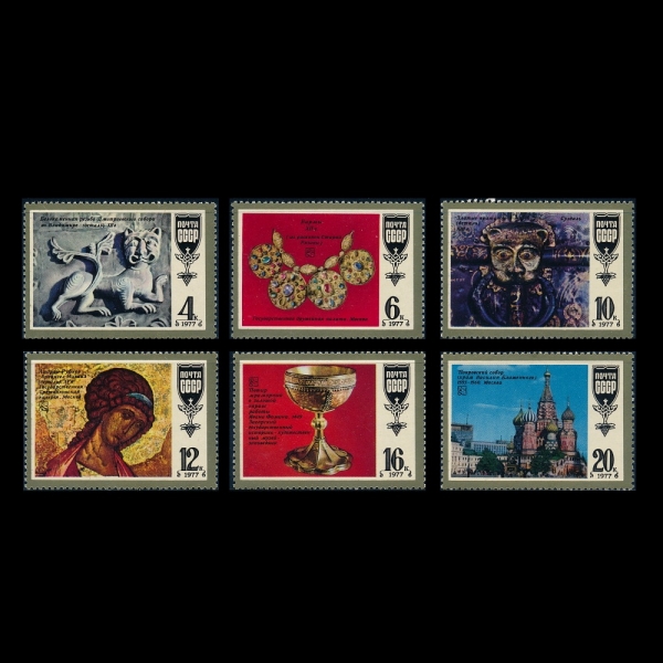 RUSSIA(þ)-#4608a~f(6)-MASTERPEICES OF OLD RUSSIAN CULTURE(þ  )-1977.10.12