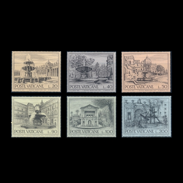 VATICAN CITY(Ƽĭ ñ)-#573~8(6)-EUROPEAN ARCHITECTURAL HERITAGE YEAR( ȭ )-1975.5.22