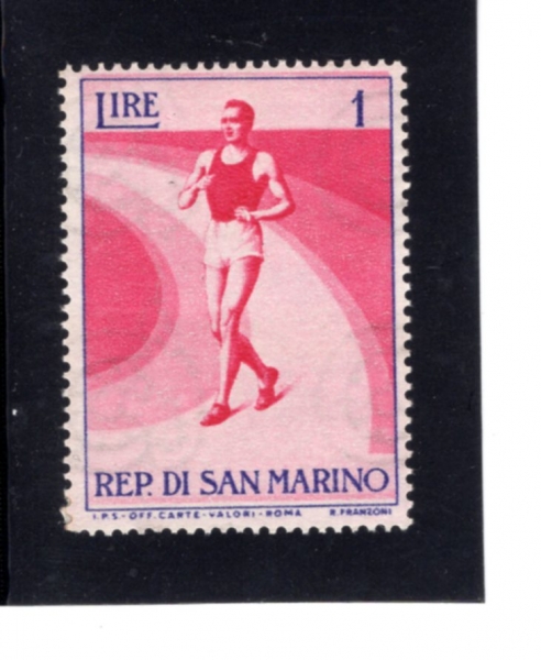 SAN MARINO(긶)-#345-1 I-WALKING RACER()-1954