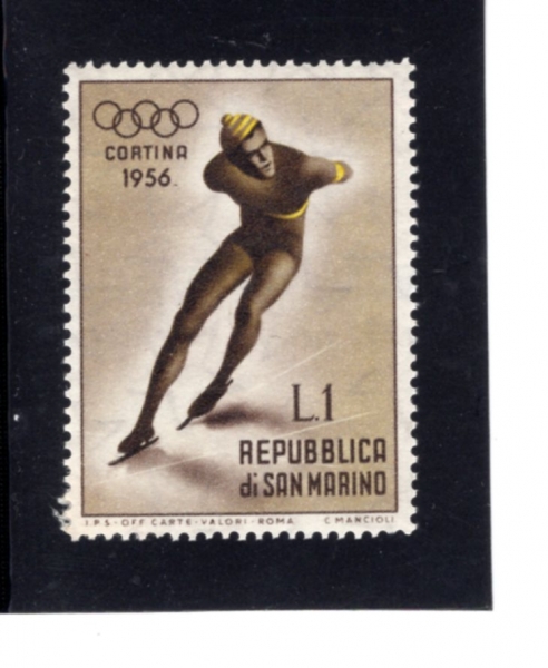 SAN MARINO(긶)-#364-1 I-ICE SKATER(Ʈ )-1955.12.15