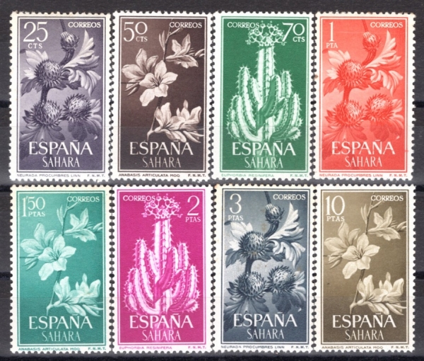 SPANISH SAHARA(η ϶)-#118~25(8)-NEURADA PROCUMBRES(, Ĺ)-1962.2.26