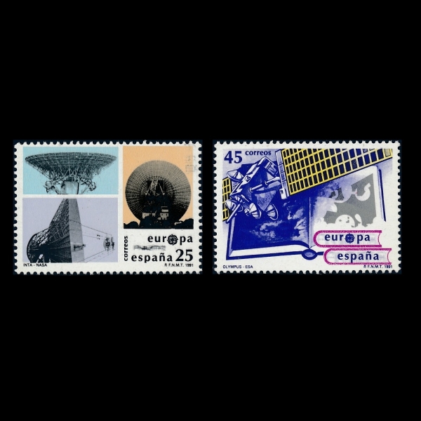 SPAIN()-#2648~9(2)-INTA-NASA AND OLYMPUS 1 SATELLITE(Ÿ, øǪ-1)-1991.5.28