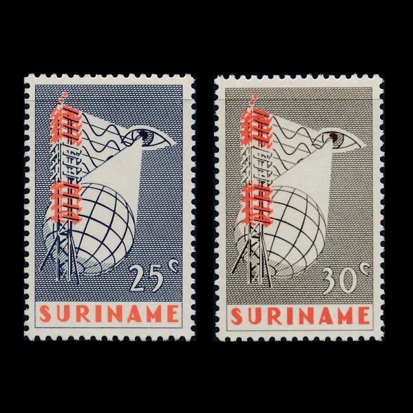 SURINAM()-#339~40(2)-INAUGURATION OF TELEVISION SERVICE(ڷ  )-1966.10.20