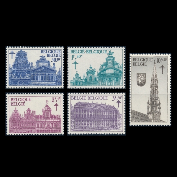 BELGIUM(⿡)-#B784~8(5)-ARCHITECTURE AND ANTI-TUBERCULOSIS(, װ)-1965.12.4