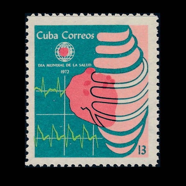 BULGARIA(Ұ)-#1685-13c-WORLD HEALTH DAY(  )-1972.4.7