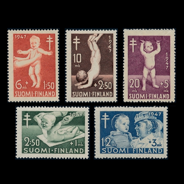 FINLAND(ɶ)-#B82~6(5)-PREVENTION OF TUBERCULOSIS( )-1947.9.15