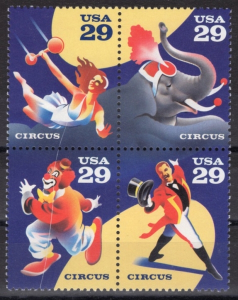 UNITED STATES(̱)-#2750~3(4)-ERROR(Ͼἱ)-CIRCUS(Ŀ)-1993.4.6