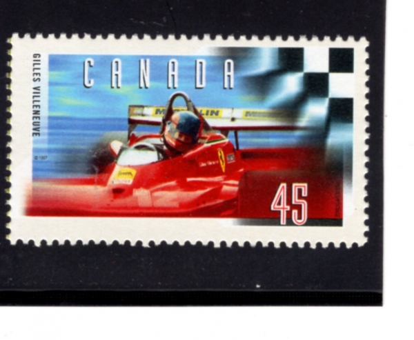 CANADA(ĳ)-#1647-45c-GILLES VILLENEUVE(1950-82), FORMULA ONE RACE CAR DRIVER(  Ӹ )-1997.6.12