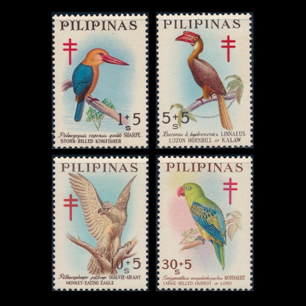 PHILIPPINES(ʸ)-#B32~5(4)-BIRDS()-1967.8.19