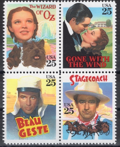 UNITED STATES(̱)-#2445~8(4)-CLASSIC FILMS( ȭ)-1990.3.23