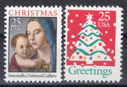 UNITED STATES(̱)-#2514~5(2)-CHRISTMAS(ũ)-1990.10.18