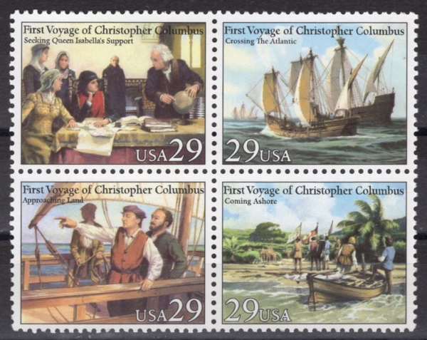 UNITED STATES(̱)-#2620~3(4)-VOYAGES OF COLUMBUS(ũ ݷ )-1992.4.24