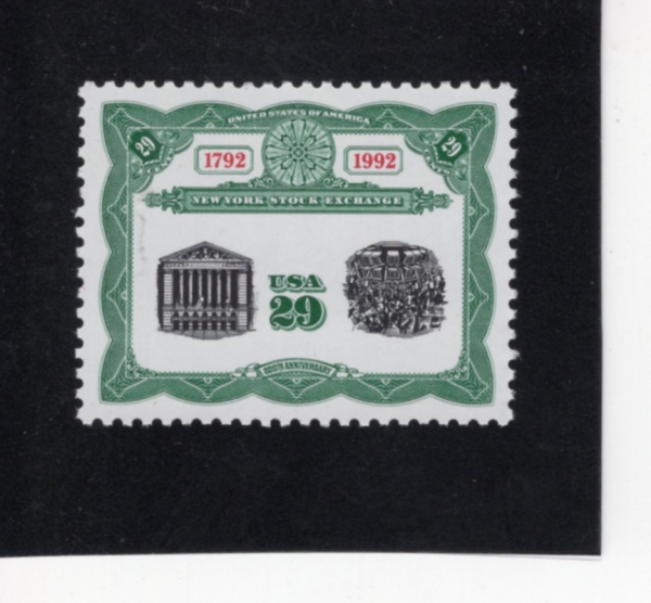 UNITED STATES(̱)-#2630-29c-NEW YORK STOCK EXCHANGE BICENTENNIAL(  ŷ 200ֳ)-1992.5.17