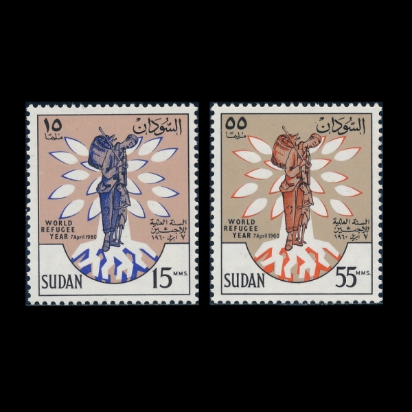 SUDAN()-#128~9(4)-UPROOTED OAK EMBLEM(Ѹ°  )-1960.4.7