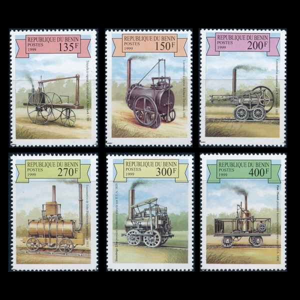 BENIN()-#1159~64(6)-EARLY STEAM VEHICLES(   )-1999.6.18