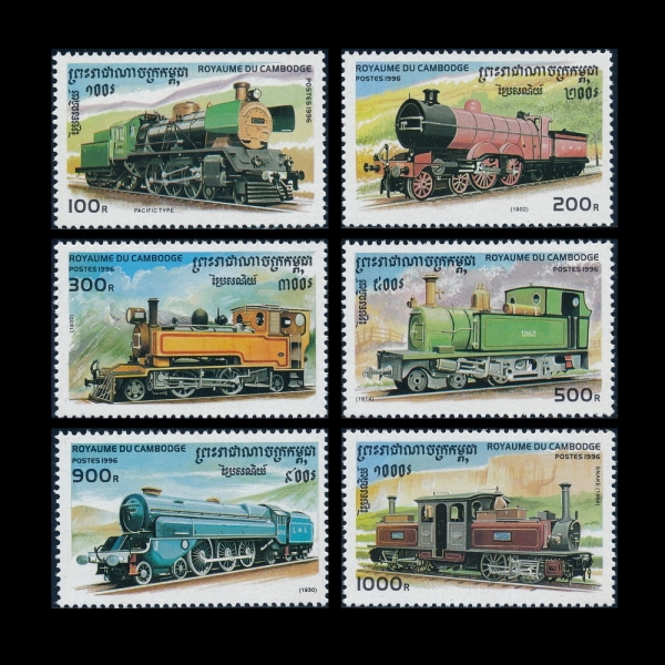 CAMBODIA(į)-#1507~12(6)-LOCOMOTIVES( )-1996.4.20