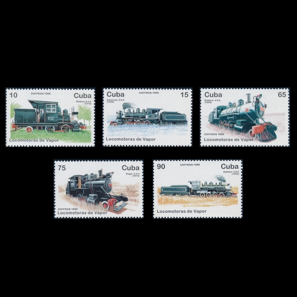 CUBA()-#3765~9(5)-STEAM LOCOMOTIVES( )-1996.9.30