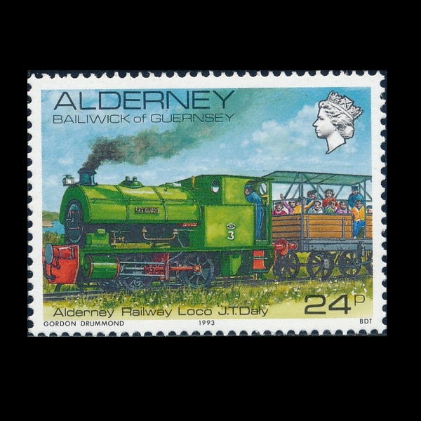 ALDERNEY(ôϼ)-#45-24p-ALDERNEY RAILWAY LOCOMOTIVE, J. T. DALY(ô ö)-1993.3.3