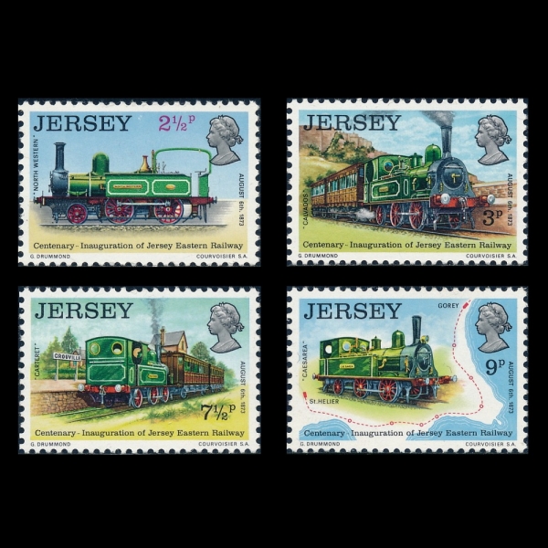 JERSEY()-#85~8(4)-19TH CENTURY LOCOMOTIVES(19 )-1973.8.6
