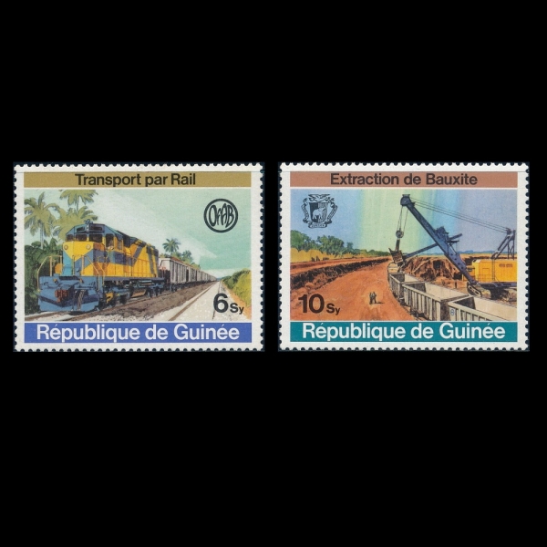 GUINEA()-#661~2(2)-FREIGHT TRAIN AND MINING(ȭ, )-1974.3.1