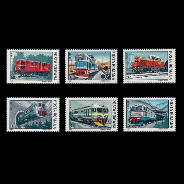 ROMANIA(縶Ͼ)-#3468~73(6)-LOCOMOTIVES( )-1987.10.15