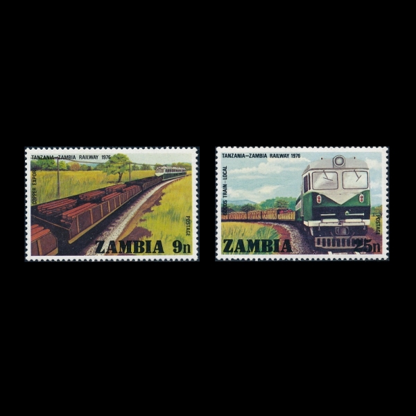 ZAMBIA()-#164~5(2)-TAZARA PASSENGER TRAIN(źڴϾ  öû)-1976.12.10