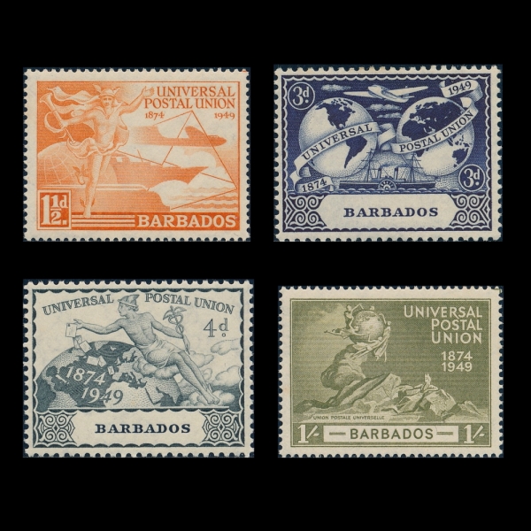 BARBADOS(ٺ̵)-#212~5(4)-UPU(Ϲ  )-1949.10.10