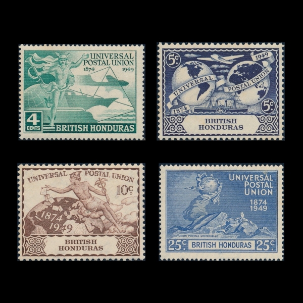 BRITISH HONDURAS( µζ)-#137~40(4)-UPU(Ϲ  )-1949.10.10