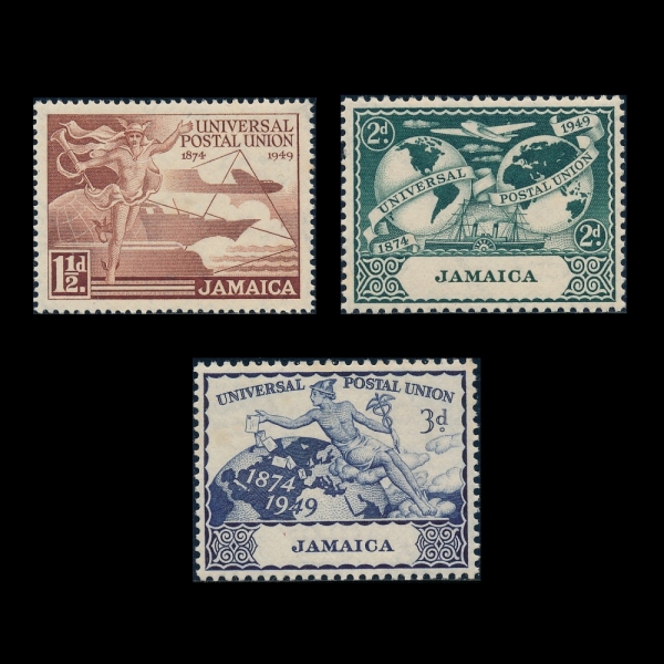 JAMAICA(ڸī)-#142~4(3)-UPU(Ϲ  )-1949.10.10