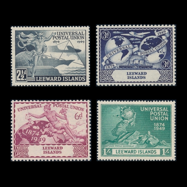 LEEWARD ISLANDS( )-#126~9(4)-UPU(Ϲ  )-1949.10.10