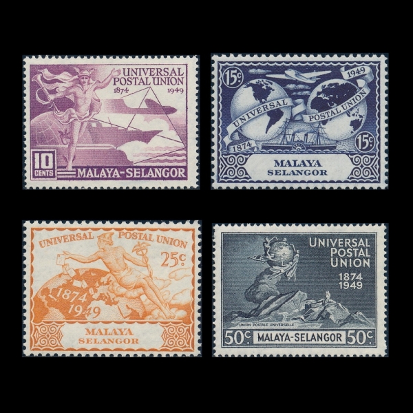 MALAYA-SELANGOR()-#76~9(4)-UPU(Ϲ  )-1949.10.10