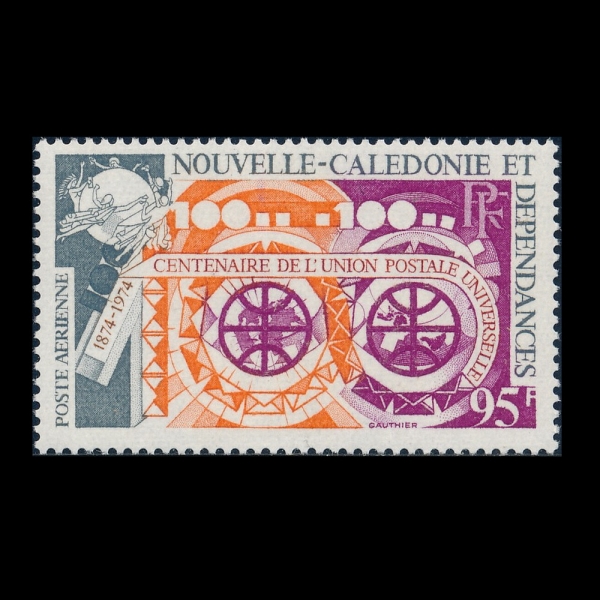 NEW CALEDONIA(ĮϾ)-#C119-95fr-UPU CENT.(Ϲ  )-1974.10.9