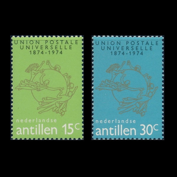 NETHERLANDS ANTILLES(״ ƿ)-#364~5(2)-UPU CENT.(Ϲ  )-1974.10.9