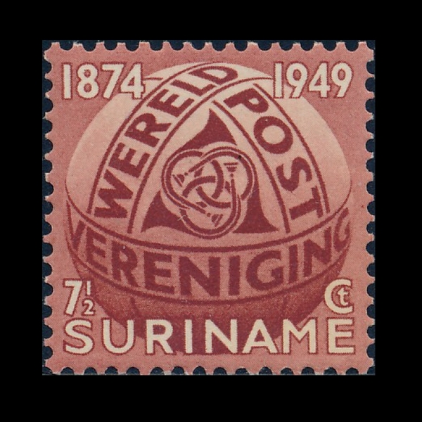 SURINAM()-#238-7 1/2c-UPU(Ϲ  )-1949.10.1