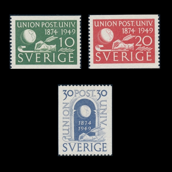 SWEDEN()-#411~3(3)-UPU(Ϲ  )-1949.10.9