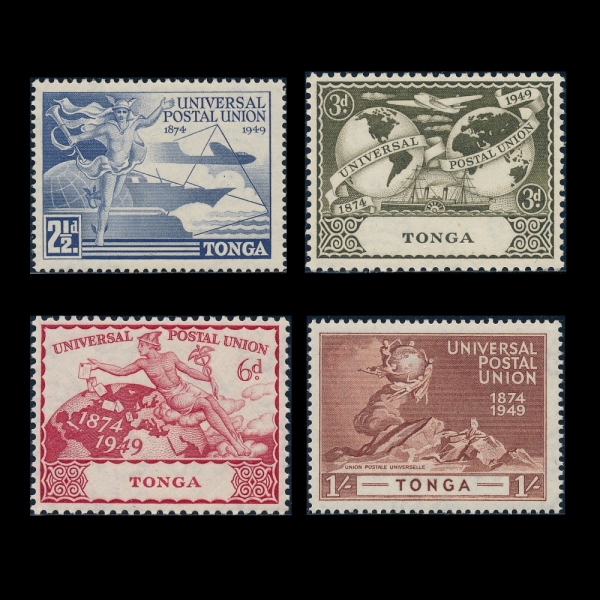 TONGA(밡)-#87~90(4)-UPU(Ϲ  )-1949.10.10