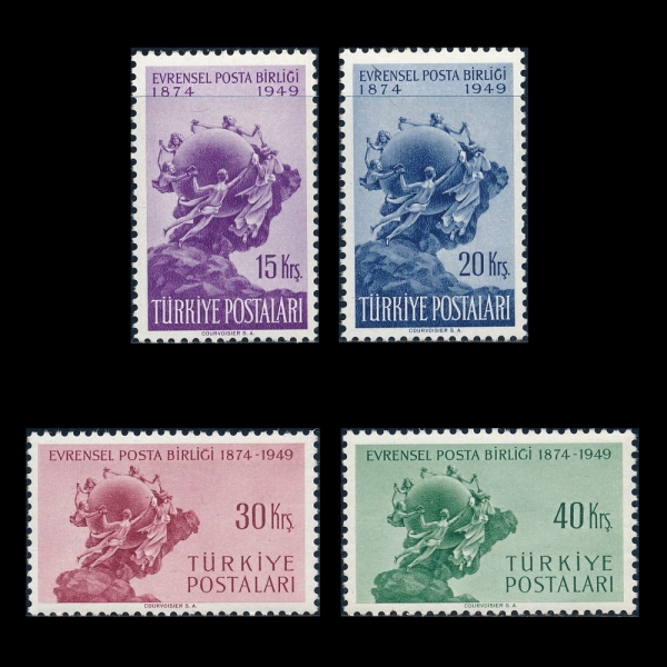 TURKEY(ƢŰ)-#976~9(4)-UPU(Ϲ  )-1949.10.9