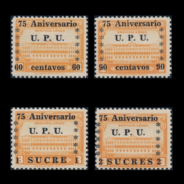 ECUADOR(⵵)-#C210~3(4)-UPU(Ϲ  )-1949.10.11