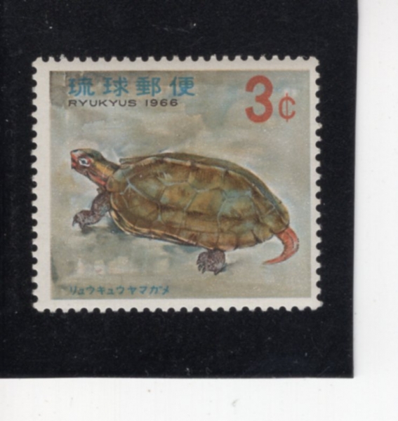 RYUKYU ISLANDS(ť )-#137-3c-HAWKSBILL TURTLE(źθٴٰź)-1965.10.20