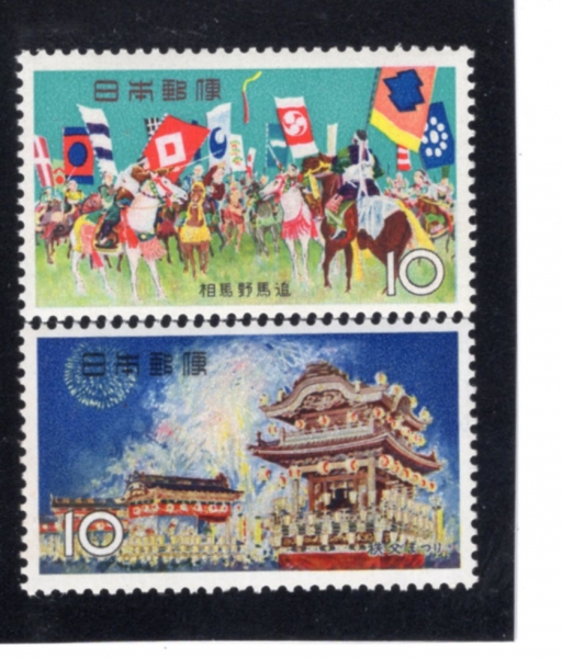 JAPAN(Ϻ)-#844~5(2)-HORSE CHASE, SOMA AND CHICHIBU FESTIVAL SCENE(Ҹ 븶 , ġġ Ʈ 佺Ƽ)-1965