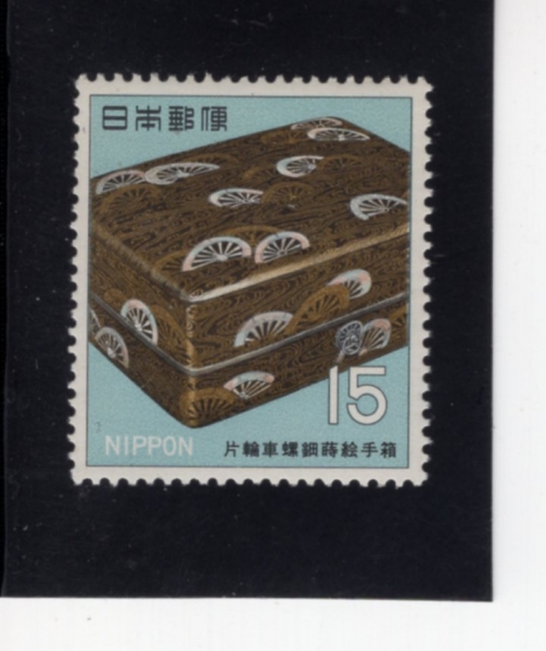 JAPAN(Ϻ)-#951-15y-GOLD LACQUER AND MOTHER-OF-PEARL BOX( Ŀ, ڰ)-1968.6.1