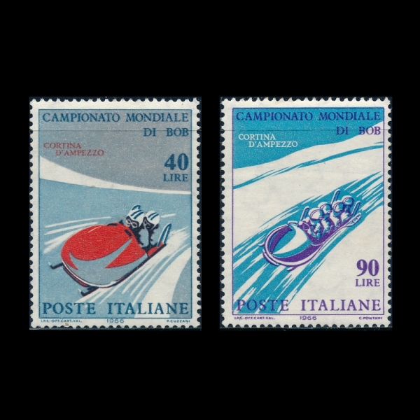 ITALIA(Ż)-#925~6(2)-INTL. BOBSLED CHAMPIONSHIPS, CORTINA D\