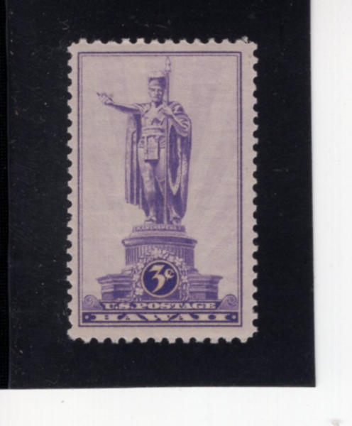 UNITED STATES(̱)-#799-3c-STATUE OF KAMEHAMEHA I. HONOLULU(īϸ I)-1937