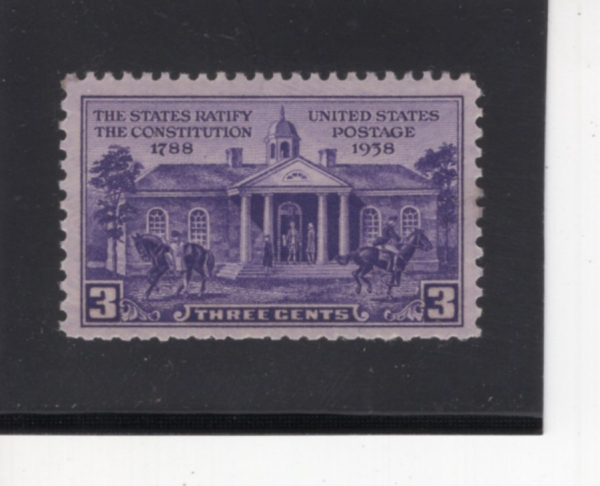 UNITED STATES(̱)-#835-3c-OLD COURT HOUSE, WILLIAMSBURG. VA.(Ĺ  )-1938.6.21