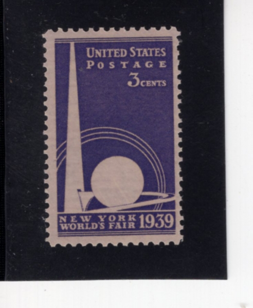 UNITED STATES(̱)-#853-3c-TRYLON AND PERISPHERE(Ʈ̷а 丮Ǿ)-1939.4.1