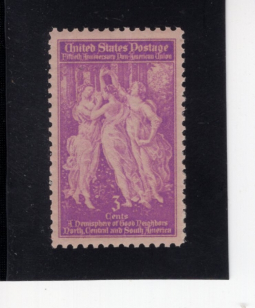 UNITED STATES(̱)-#895-3c-THE THREE GRACES FROM BOTTICELLI\