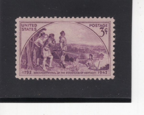 UNITED STATES(̱)-#904-3c-DANIEL BOONE AND THREE FRONTIERSMEN, FROM MURAL BY GILBERT WHITE(Ʈ ȭƮ, ٴϿ , ôڵ)-1942.6.1