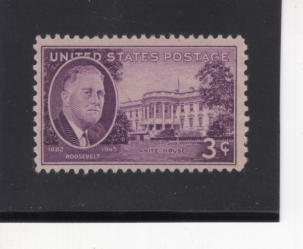 UNITED STATES(̱)-#932-3c-FRANKLIN D. ROOSEVELT AND WHITE HOUSE(Ŭ  罺Ʈ, ǰ)-1945